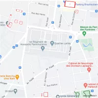 Pyr&eacute;n&eacute;es Plan d'ensemble Tarbes