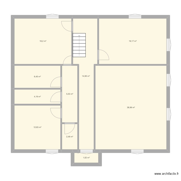 immeuble boulangerie etage. Plan de 0 pièce et 0 m2