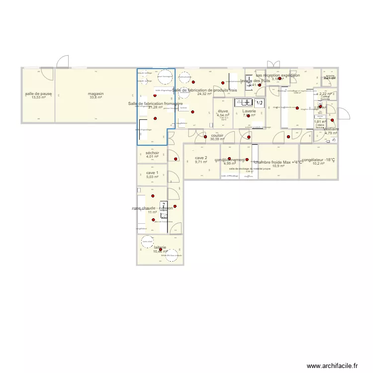 invit &agrave; la ferme. Plan de 