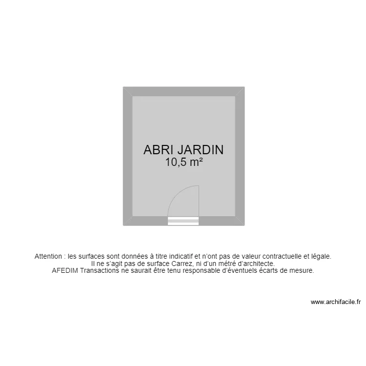 BI12357 - ABRI JARDIN. Plan de BI12357 - ABRI JARDIN. Plan de