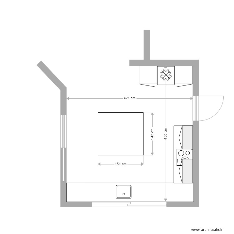 PROJET CUISINE. Plan de 0 pièce et 0 m2