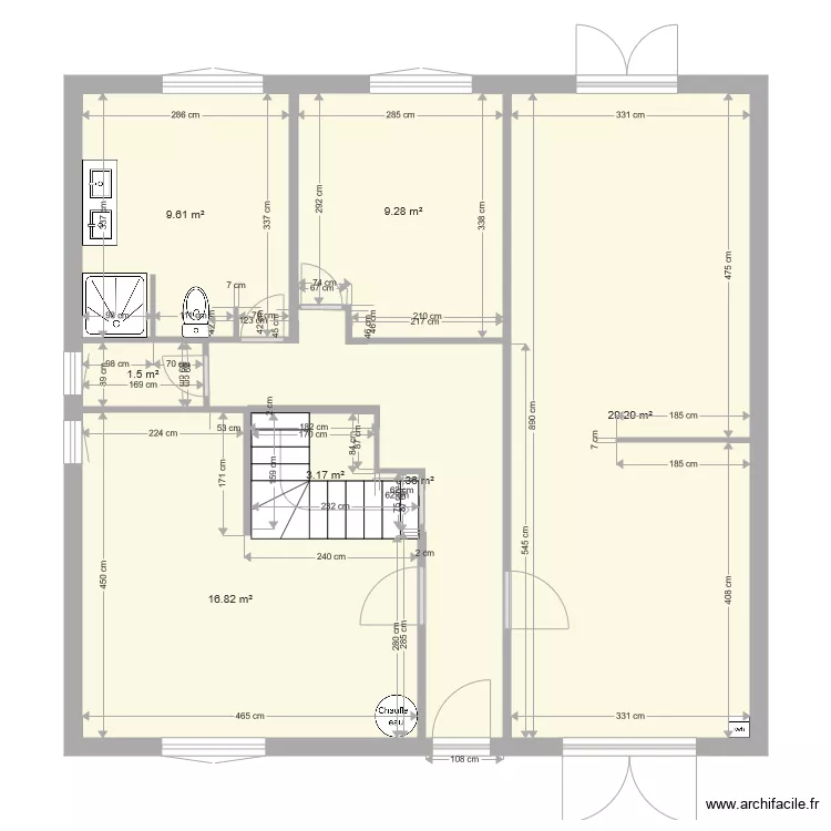 CHATEAU D EAU. Plan de 