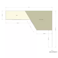 Serre contre l'abri de jardin