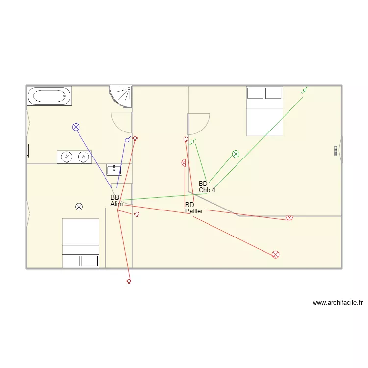 Lezay Eclairage. Plan de 