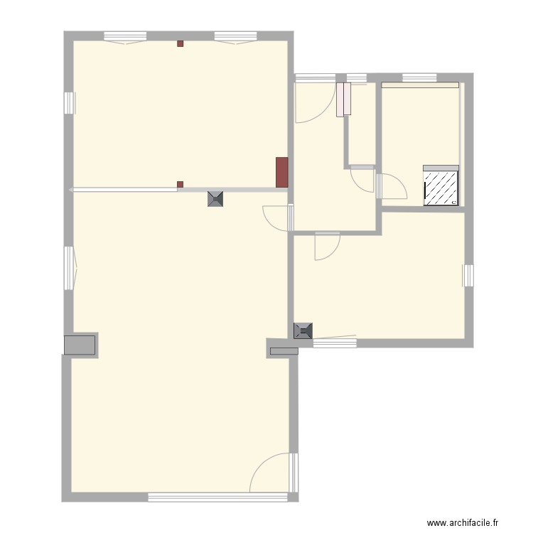 2019 01 28 plan rdc avec tm correction. Plan de 0 pièce et 0 m2