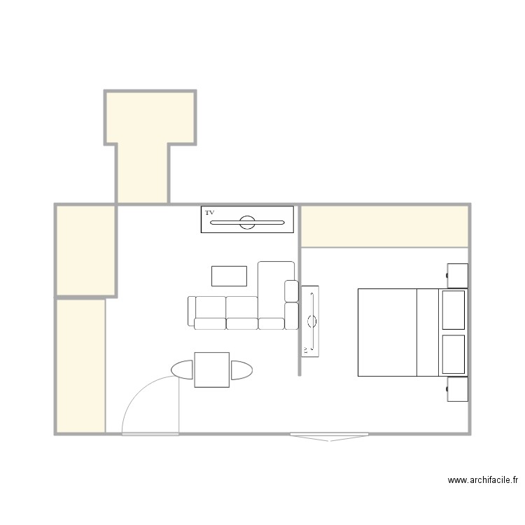 Studio après. Plan de 0 pièce et 0 m2