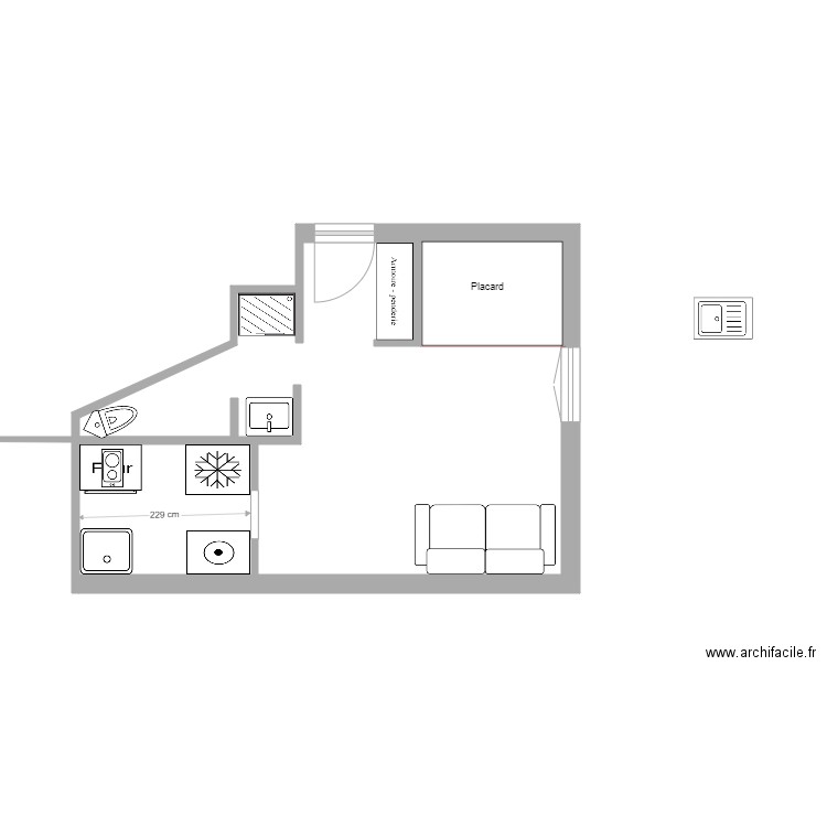 14 Sidi Brahim Ex loge meublée. Plan de 0 pièce et 0 m2