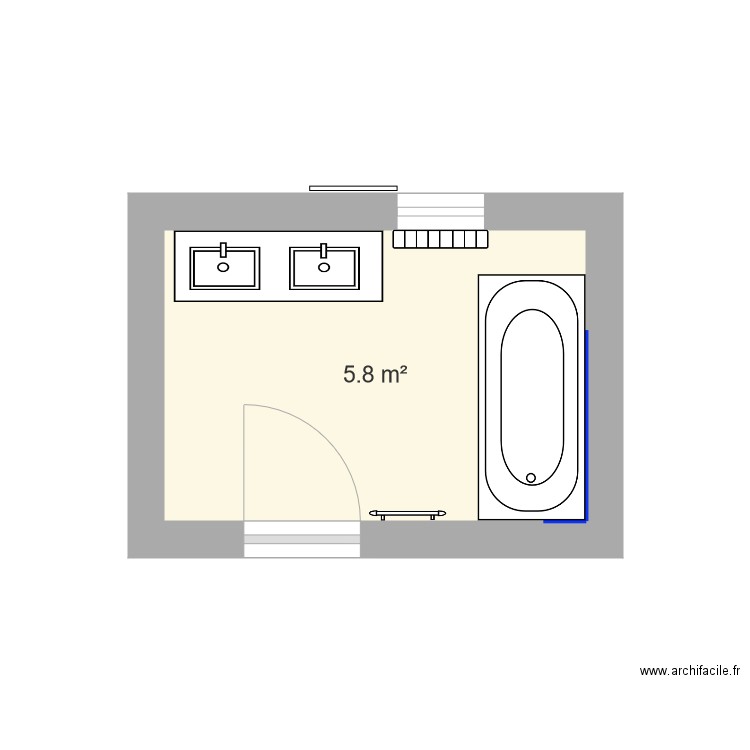 projet salle de bain 2. Plan de 0 pièce et 0 m2