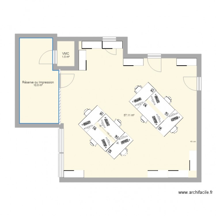 Bureau Com. Plan de 0 pièce et 0 m2