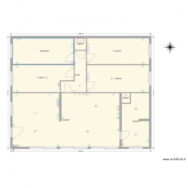 Plan électricité. Plan de 0 pièce et 0 m2