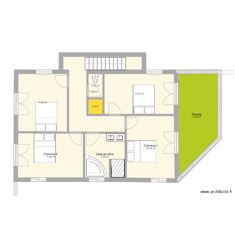 maison v9. Plan de 17 pièces et 209 m2