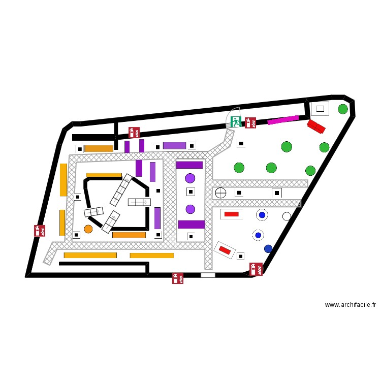Galerie Lafayette . Plan de 0 pièce et 0 m2