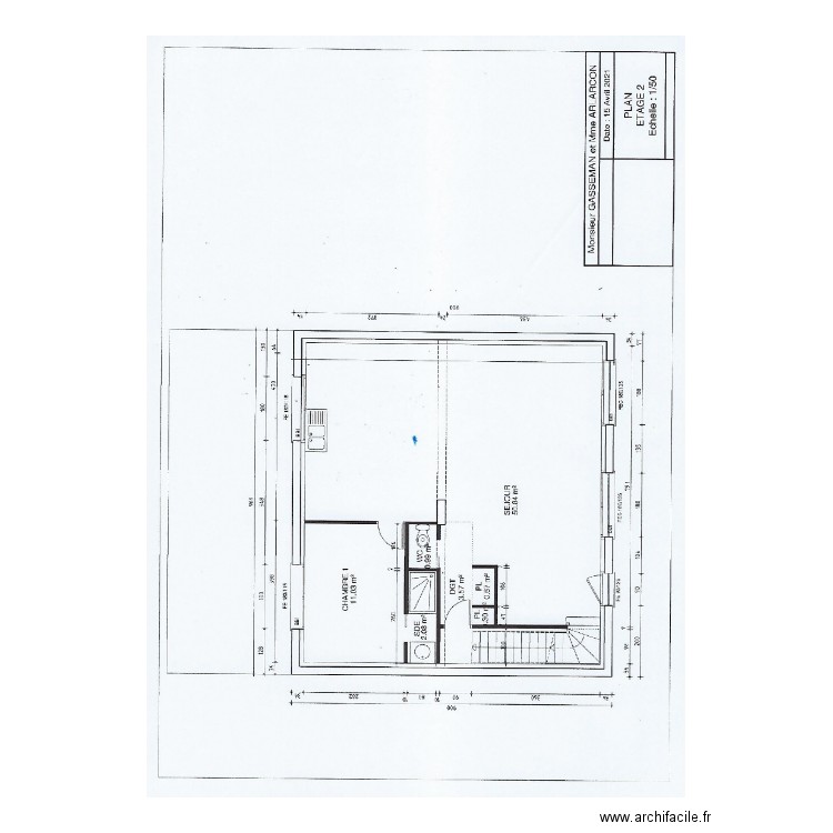 Gasseman etage 2. Plan de 0 pièce et 0 m2