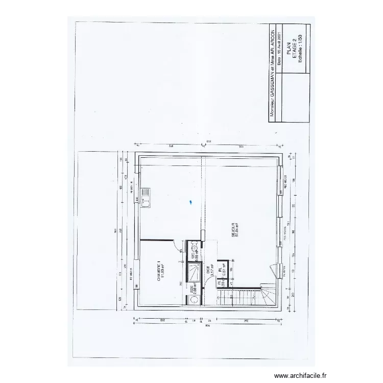 Gasseman etage 2. Plan de Gasseman etage 2. Plan de