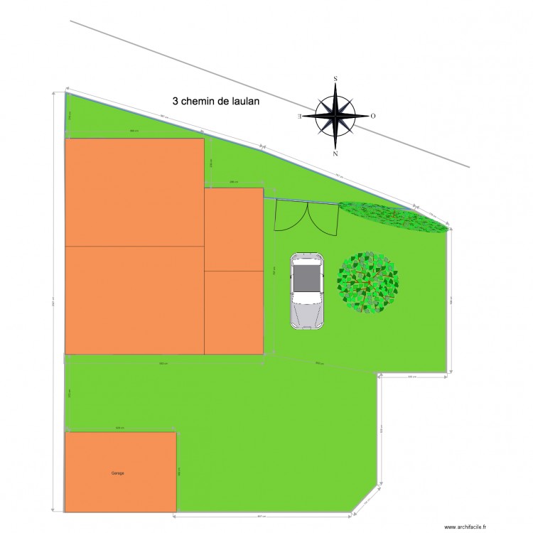 plan de masse toiture. Plan de 0 pièce et 0 m2