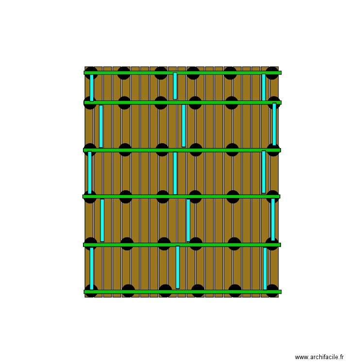 Terrasse bois. Plan de 0 pièce et 0 m2