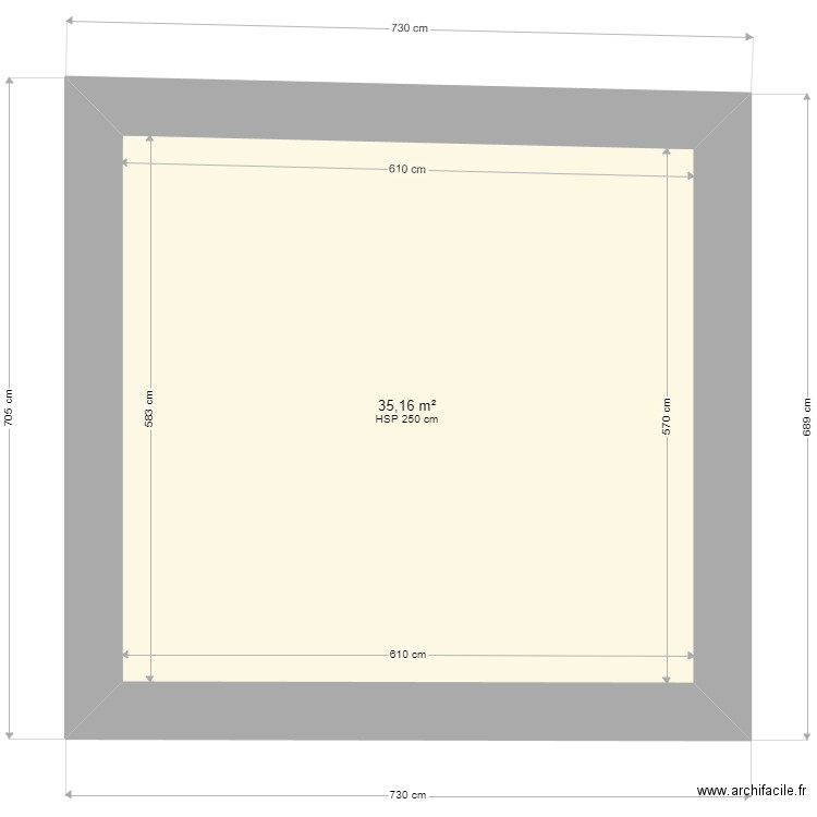 La Clarlais. Plan de 5 pièces et 97 m2