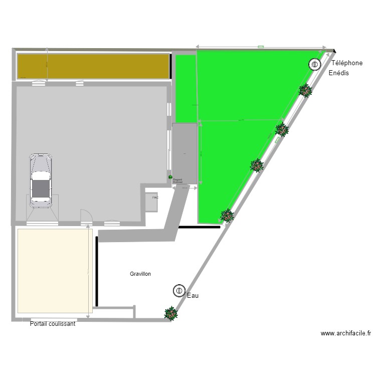 Plan de terrassement. Plan de 0 pièce et 0 m2