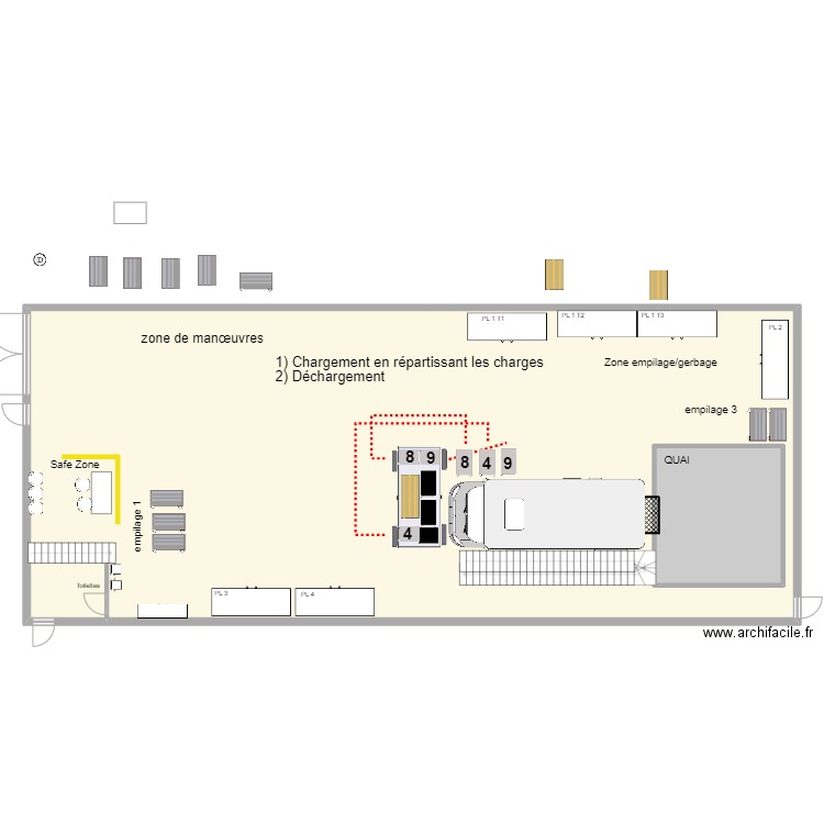 Neuilly entrepôt cat 3 chargement ok. Plan de 2 pièces et 354 m2