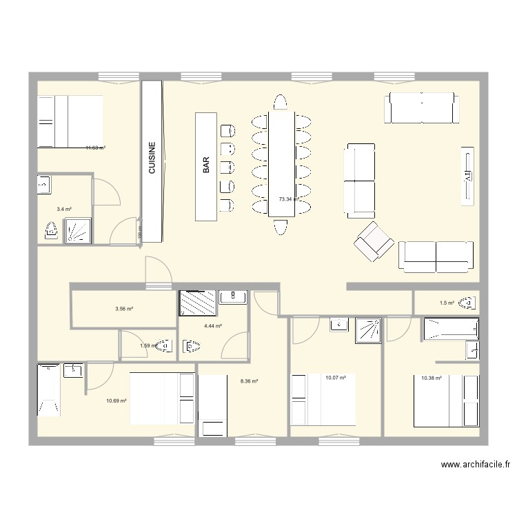 Plan Echo N3 1 appartement. Plan de 0 pièce et 0 m2