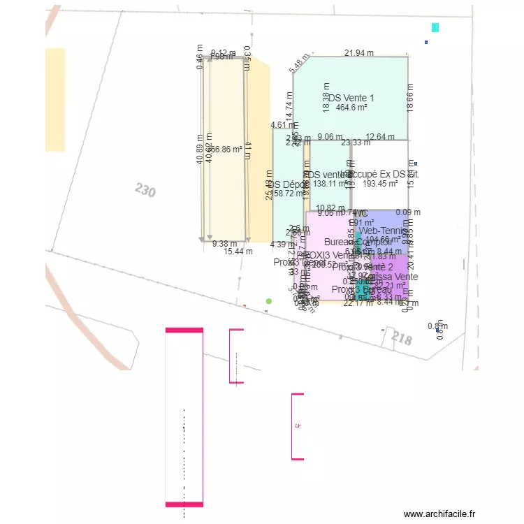 SCI B&acirc;ti. Plan de 
