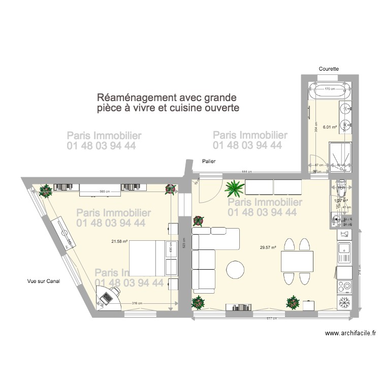 95 QUAI DE VALMY 2P. Plan de 0 pièce et 0 m2