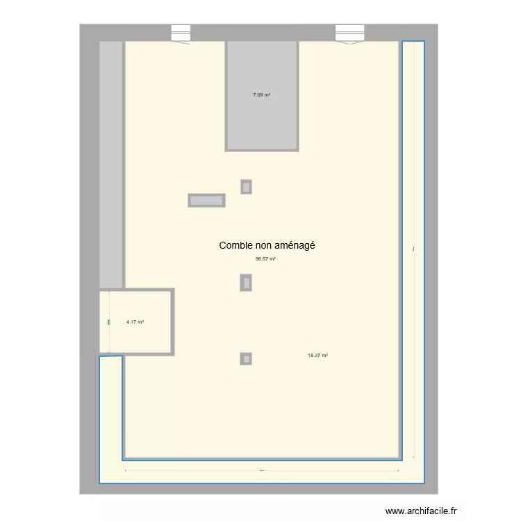 Pasteur Etage 3 actuel. Plan de 