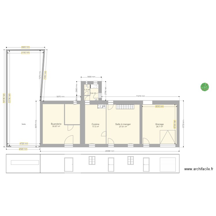 Plan de masse. Plan de 0 pièce et 0 m2