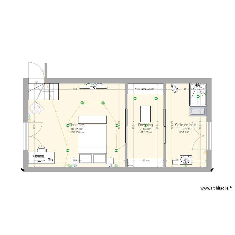 Plan studio 2. Plan de 0 pièce et 0 m2