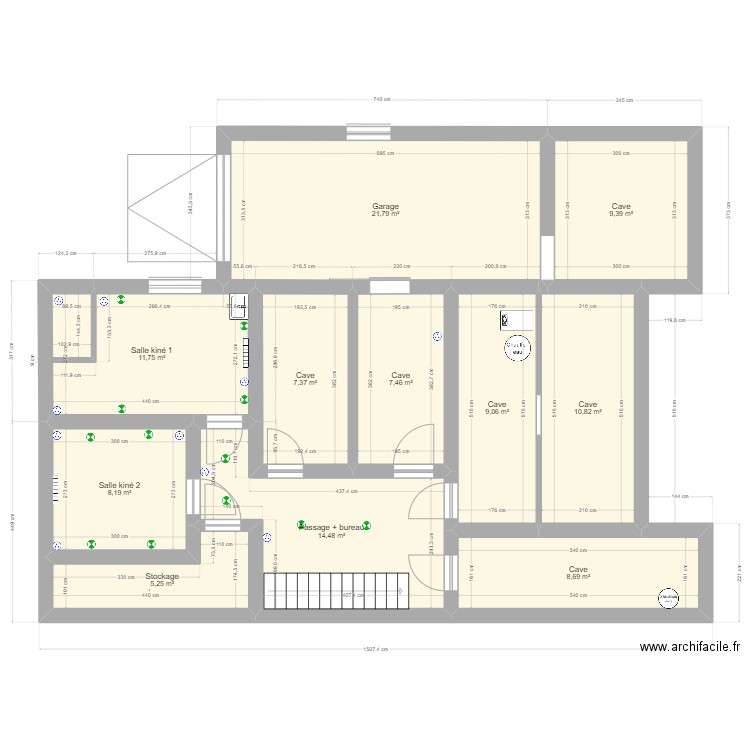 Plan sous-sol situation projetée (2023)3. Plan de 0 pièce et 0 m2