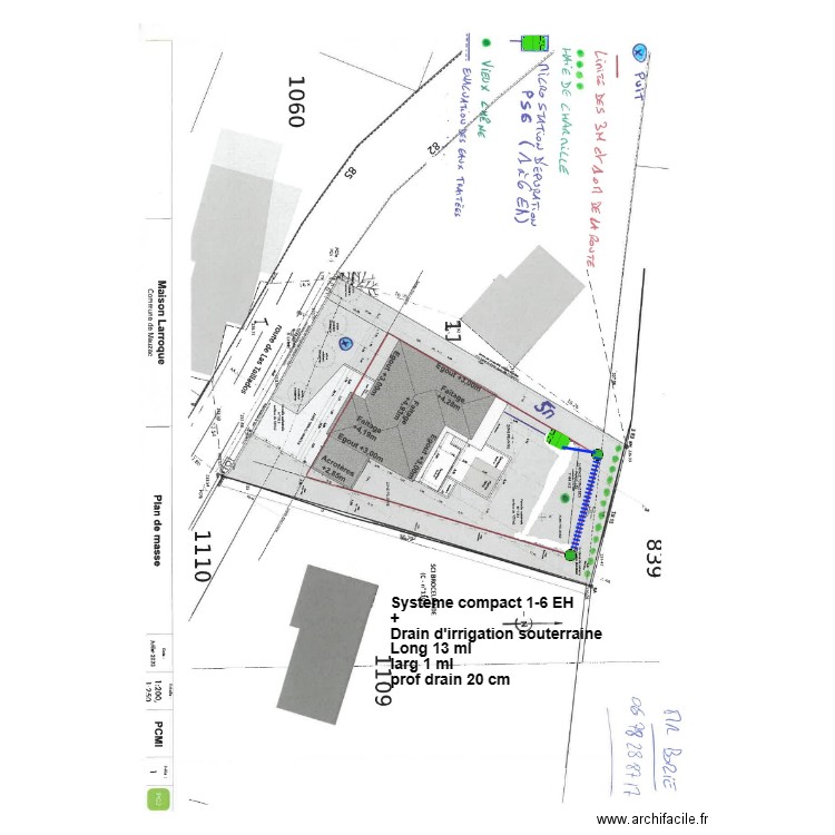 Larroque. Plan de 0 pièce et 0 m2