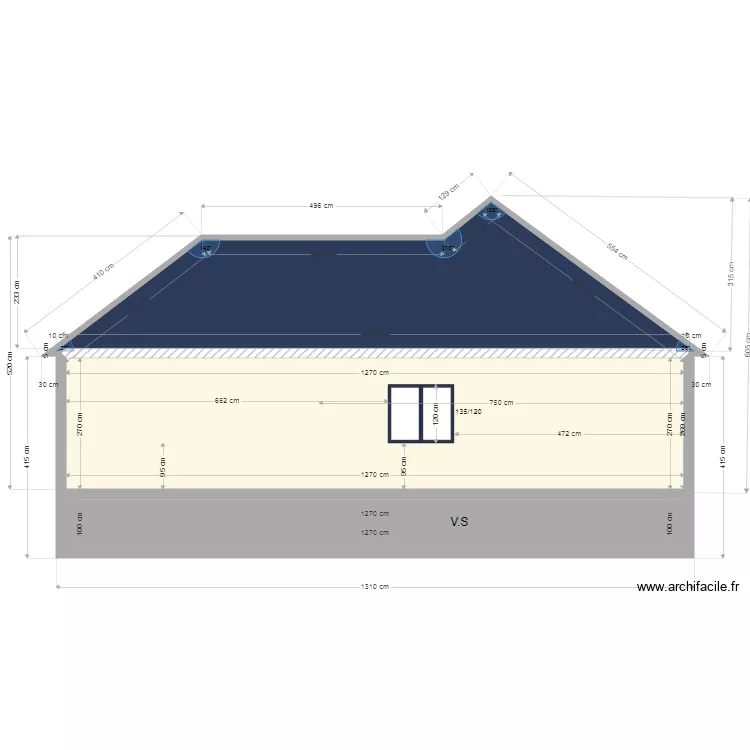 futur maison est fa&ccedil;ade. Plan de 