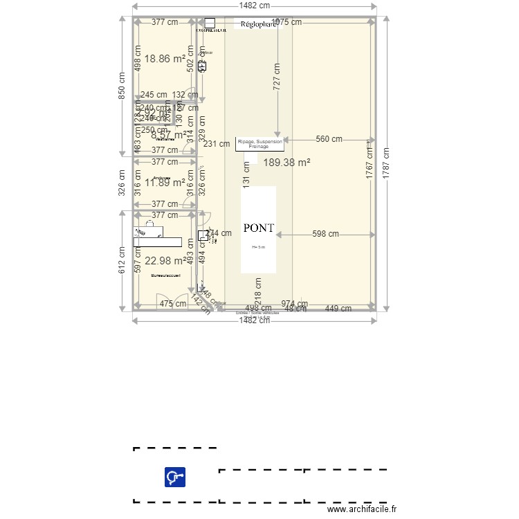 CCT VL RH Contrôle ARBENT. Plan de 0 pièce et 0 m2