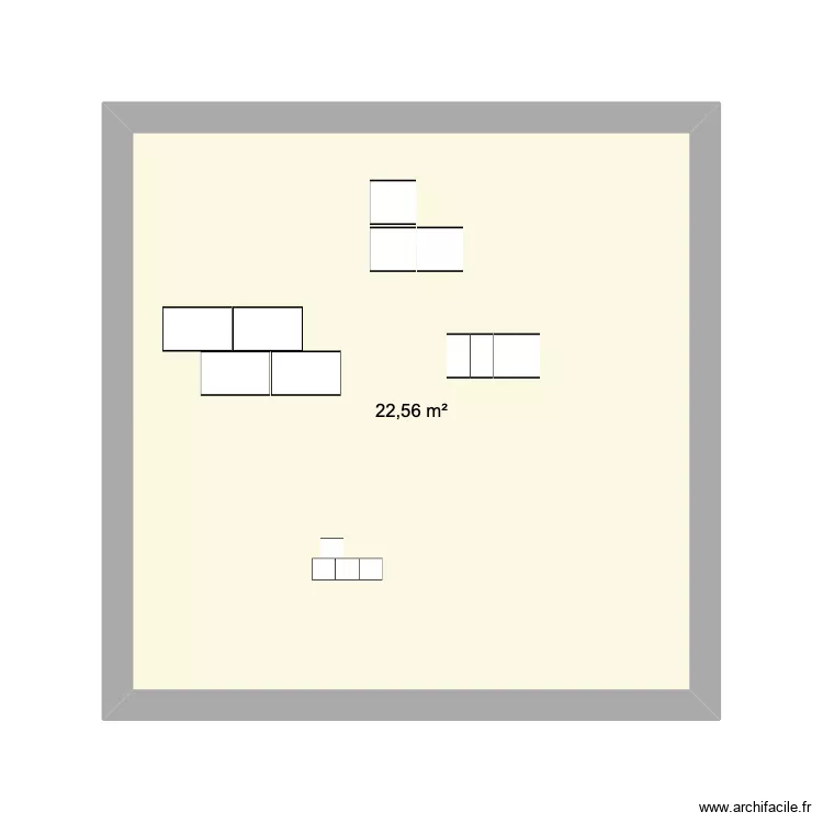 sol Marssac. Plan de 1  et 23 m²