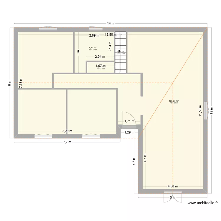 maison vallet. Plan de 