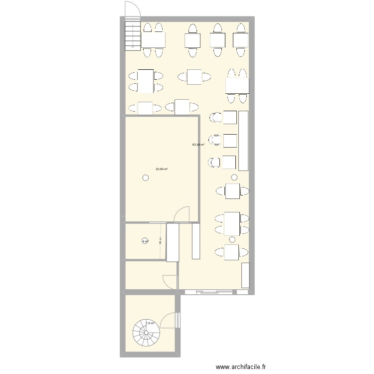 rersto 1. Plan de 0 pièce et 0 m2