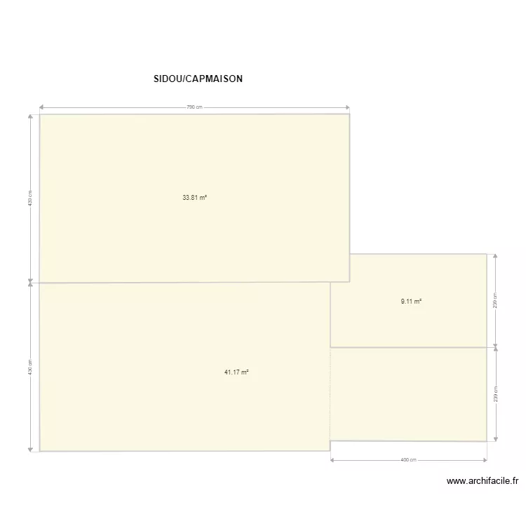 SIDOU (plan toiture). Plan de 