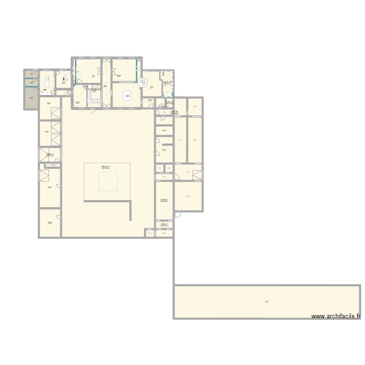 Plan Fab. Plan de 64 pièces et 1945 m2