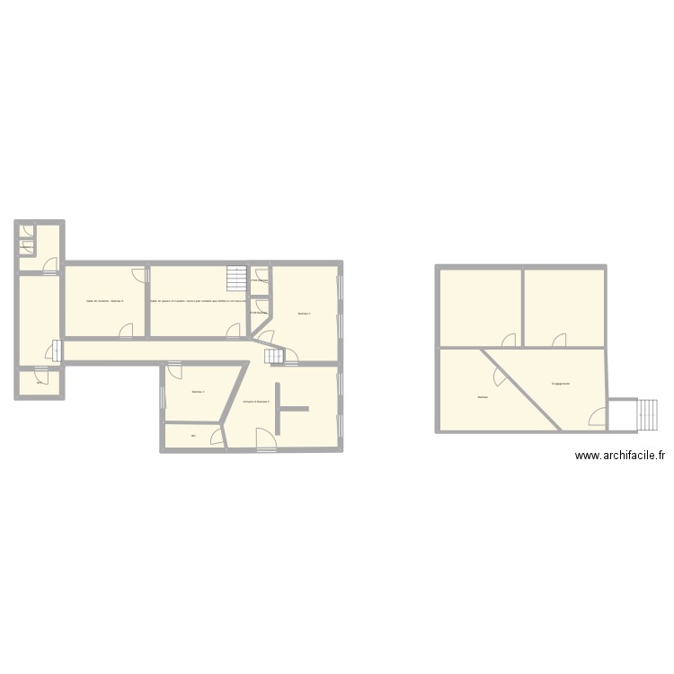 buerau centre ville. Plan de 16 pièces et 254 m2