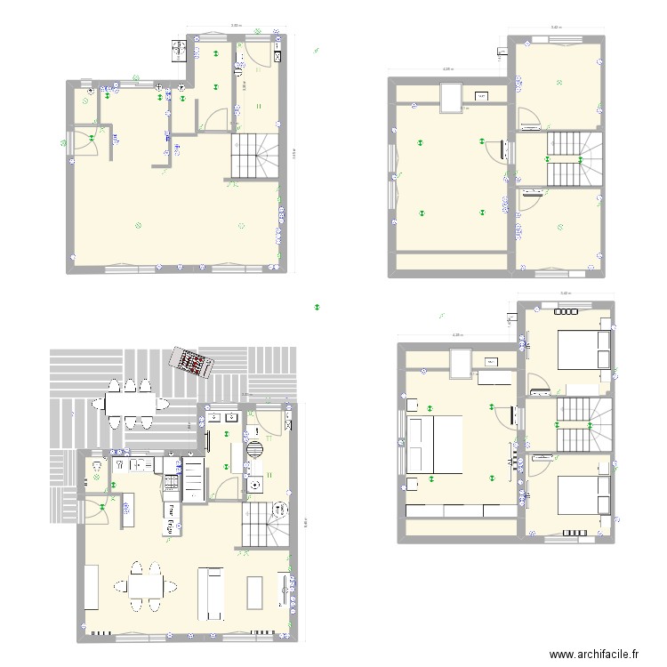 Clément. Plan de 18 pièces et 201 m2