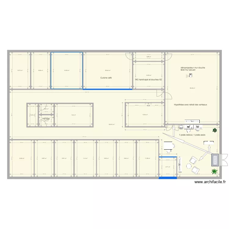 RDC TPNA Bordeaux vierge hypothèse 2 Accueil. Plan de RDC TPNA Bordeaux vierge hypothèse 2 Accueil. Plan de