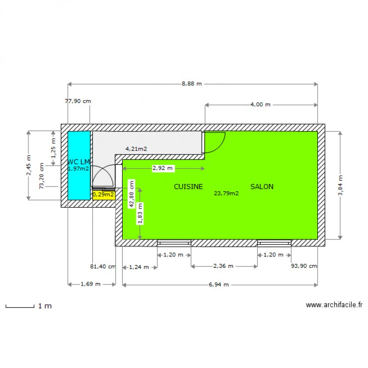 2 ème étage final. Plan de 0 pièce et 0 m2