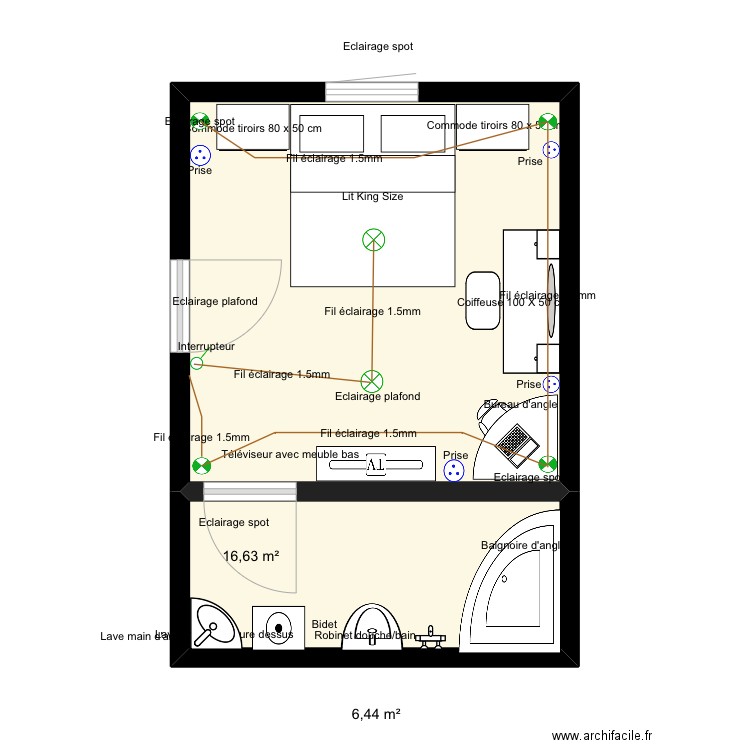 Himra . Plan de 0 pièce et 0 m2