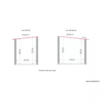 Abri de jardin vue de cote avec niveau 3
