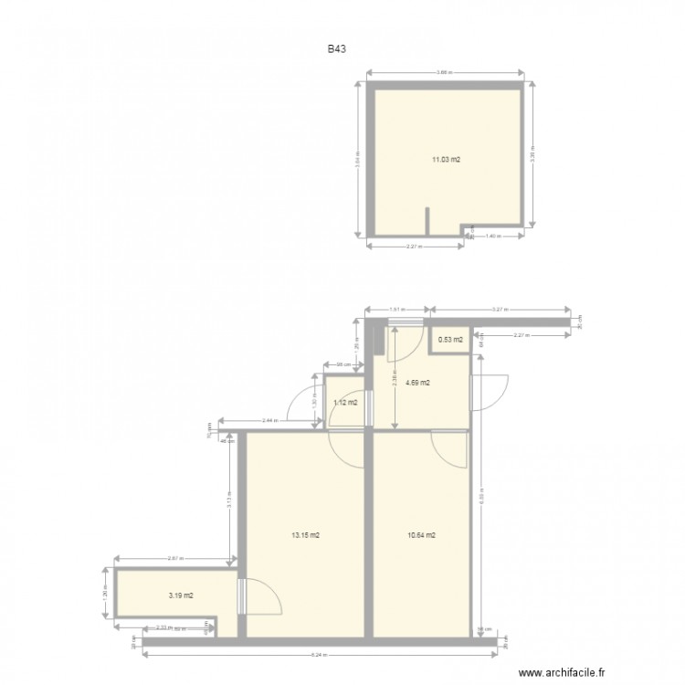 foncia b43 b41. Plan de 0 pièce et 0 m2