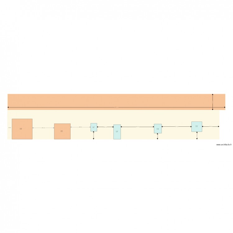 Façade Est existante. Plan de 0 pièce et 0 m2