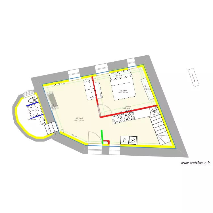 Razvan et Claire sdb non d&eacute;plac&eacute;. Plan de 0 pièce et 0 m2