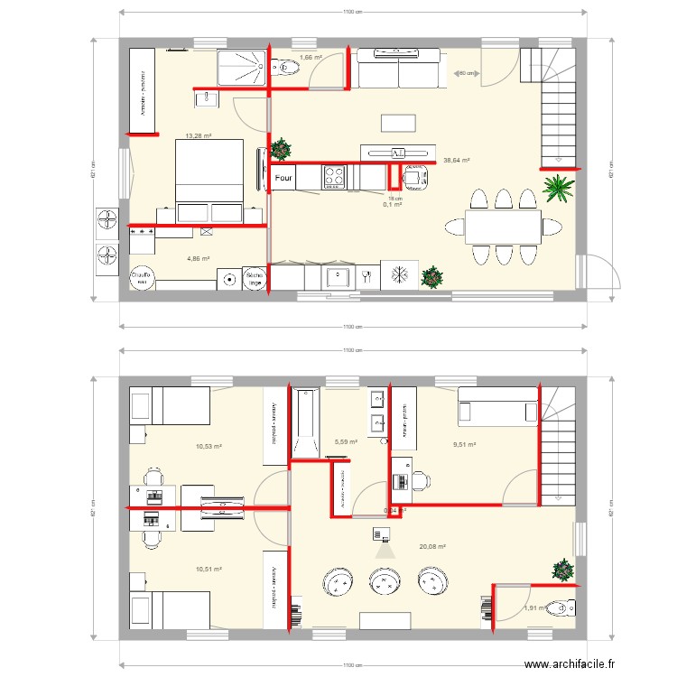 maison etage sans garage. Plan de 0 pièce et 0 m2