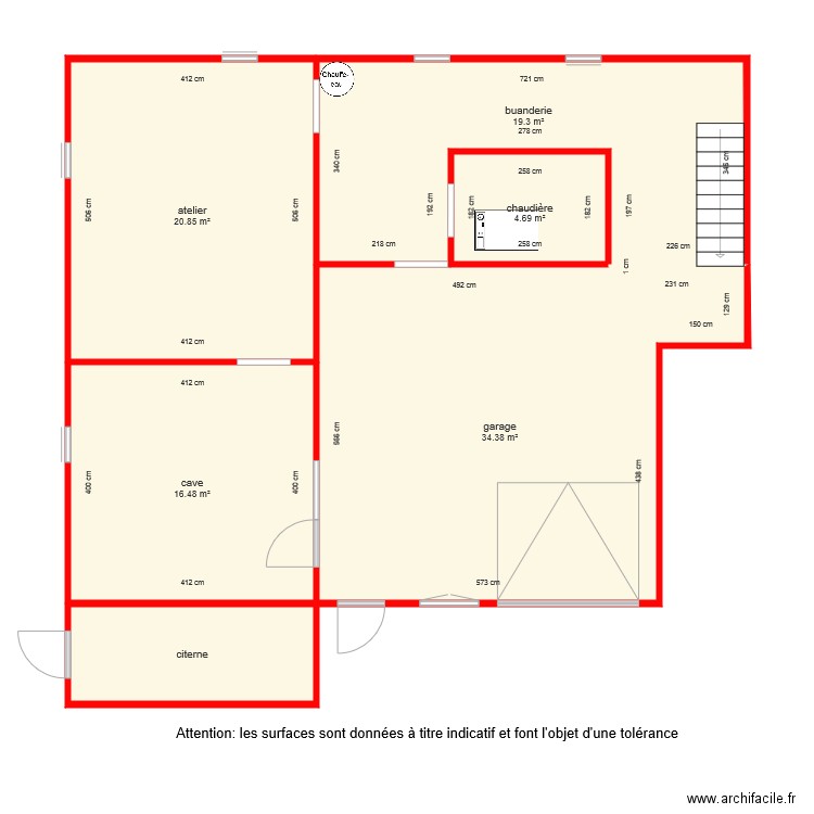 BI 4654 cave coté. Plan de 0 pièce et 0 m2