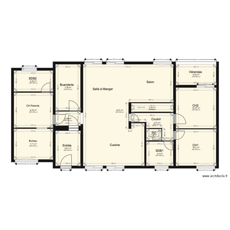 Plan maison actuelle 2 lot la cascade . Plan de 0 pièce et 0 m2